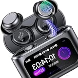 ZYHKON Wireless Ohrhörer für Seitenschläfer, Bluetooth Kopfhörer, Bluetooth 5.4 Schlafkopfhörer mit Touchscreen