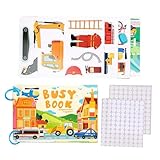 Yonuaret Vorschule Lernspielzeug - Pädagogisches Arbeitsbuch Für Vorschulkinder - Reiseaktivitäten Buch,für Kinder Mädchen Geburtstag Weihnachten Zuhause Reisen Schulen Kindergarten
