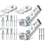 Qusedwey 2er-Pack Falttür-Hardware-Set, Reparatur-Ersatzteile für Falttür, Schranktür