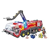 PLAYMOBIL City Action 5337 Flughafenlöschfahrzeug mit Licht und Sound, Ab 4 Jahren