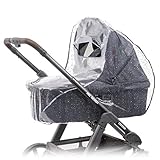 Zamboo Universal Komfort Regenschutz für Kinderwagen/Babywannen - gute Luftzirkulation, Sichtfenster mit Vordach, Schadstofffrei