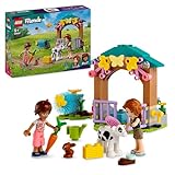 LEGO Friends Autumns Kälbchenstall, Bauernhof-Spielzeug mit Tieren für Kinder, kleines Set mit 2 Figuren, Hase und Kuh-Figur, Geschenk für 5-jährige Mädchen und Jungen 42607