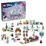 LEGO ǀ Disney Frozen Adventskalender 2025 - Prinzessinnen Spielzeuge für Mädchen und Jungen ab 5 Jahren - 24 Weihnachtsüberraschungen mit Anna und ELSA Minipuppen und Tierfiguren - Geschenk - 43273