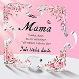 Winzwon Geschenke für Mama, Acryl Puzzle Ornamente Mama Geschenk, Geburtstagsgeschenk für Mama, Mama, Muttertagsgeschenke für Mama
