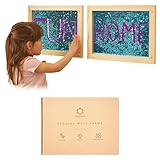 ODOXIA Autismus und Anti Stress Sensorik Spielzeug für Kinder mit Autismus und ADHS – das Sequin Fabric Sensory Board mit umklappbaren Pailletten für Autisten | Sensory Wall Matte aus Pailettenstoff