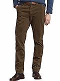Elegancity Cord Hose Herren Braun Chinohose Regular Fit Business Anzughose Einfarbig Mit Bundgummi L