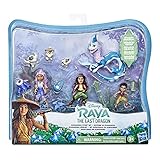 Hasbro Disney Prinzessinnen Raya und der letzte Drache Kumandra Spielset, 7 Puppen und Puppenzubehör, Raya, Sisu als Mensch, Ongis, Boun und Sisu, Spielzeug für Kids, Mehrfarbig, E9474