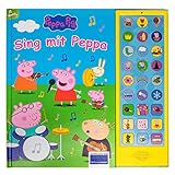 PI Kids Peppa Pig - Sing mit Peppa - 27-Button-Soundbuch für Kinder ab 3 Jahren - mit bekannten Kinderliedern und Geräuschen - Peppa Wutz: Tönendes Buch