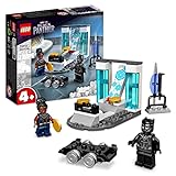 LEGO 76212 Marvel Shuris Labor, Black Panther Lernspielzeug zum Bauen mit Minifiguren, Spielzeug für Mädchen und Jungen ab 4 Jahren, Avengers Geschenk