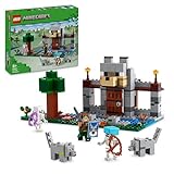 Lego Minecraft Die Wolfsfestung, Action-Spielset mit Skeletten und Festung zum Erkunden, Geschenk für Gamer, Jungen und Mädchen ab 8 Jahren, Bauspielzeug für Actionabenteuer 21261