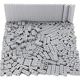 Feleph 260 Stück Mauerstein Set Masonry Profile Bricks Mehrfarbige Bausteine für Wand MOC Mauerwerk Profil Ziegel Kompatibel mit Große Marken