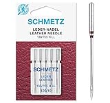 SCHMETZ Nähmaschinennadeln | 5 Leder-Nadeln LL | 130/705 H LL | Nadeldicke 120/19 | auf allen gängigen Haushaltsnähmaschinen einsetzbar | geeignet für das Vernähen von Leder