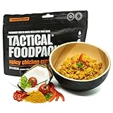 Tactical Foodpack Scharfes Hähnchen-Curry 120g - Gefriergetrocknete Mahlzeiten I zum Verzehr bereit I MRE I Survival I Outdoor Nahrung I Trekking Nahrung I Expedition I Büro