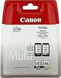 Canon Multipack PG-545 + CL-546 Original 8287B005 PIXMA MG2450 MG2550 IP2850 MG 2950 Code 8287B005 PG545 CL546