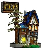 JMBricklayer Medieval Magic House Lighting Building Set 30123 – Retro-LED-Licht-Konstruktionshaus-Baumodell-Set, Sammler-Ausstellungshaus, Ideas Geschenk für Erwachsene und Jugendliche (2095+ Teile)