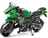 JOMIOD Technik Motorrad für Kawasaki Ninja 400, 862 Klemmbausteine Technik Rennen Motorrad Bausteine, Technik Supermotorrad MOC Motorbike Für Kinder Sammler Erwachsene, Kompatibel mit Großen Marken