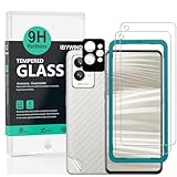 Ibywind Schutzfolie kompatibel mit Realme GT 2 Pro 5G 6.7', mit Kamera Schutzfolie(Metall Material),Carbon Fiber Skin für die Rückseite, Inklusive Easy Install Kit (Zentrierrahmen)