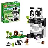 LEGO 21245 Minecraft Das Pandahaus Set, bewegliches Spielzeug-Haus in Panda-Form mit Tierfiguren und Skelett, Spielzeug für Jungen, Mädchen und Fans ab 8 Jahren