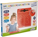 Beleduc 21091 - Das magische Magnetspiel, magnetische Zeichentafel, zum Mitnehmen, rot, klein 175 x 215 x 12 mm
