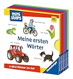 ministeps: Mein erster Bücher-Würfel: Meine ersten Wörter - Bücher-Set: 6 Kinderbücher ab 1 Jahr