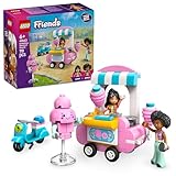 LEGO Friends Zuckerwattestand, Spielset für kreative Rollenspiele mit 2 Minifiguren, fahrbarem Stand und Zubehör, Geschenk für Mädchen ab 6 Jahren, Bauset mit Mini Puppen 42643