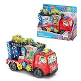 Vtech Baby - Babys Autotransporter – Interaktiver Abschleppwagen, der Musik, Sätze und Geräusche abspielt – Inkl. 2 kleinen Spielzeugautos – Für Kinder von 12-36 Monaten