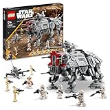 LEGO Star Wars 75337 at-TE Walker Spielzeug mit 3 Mini-Figuren aus dem 212. Klon-Trupp, Zwergspinne und Battle Droid Figuren – Geschenk für Jungs ab 9 Jahren und Fans von Die Rache der Sith