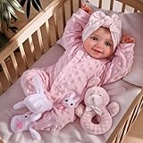 BABESIDE Reborn Puppen Lebensecht Sunny 17 Zoll Wie Echtes Baby Realistische Babypuppen Newborn Puppe Mädchen Weicher Stoffkörper chtes Leben Baby Puppe Offene Augen