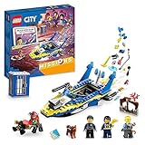 LEGO 60355 City Detektivmissionen Der Wasserpolizei, Interaktives Abenteuer-Spielset Mit Boot Und 4 Minifiguren, Polizei-Spielzeug Geschenk