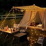 YzzYzz Solar Lichterkette Aussen, 50LED 9.5M Solarlichterkette Außen Wetterfest 8 Modi Lichterkette Außen Solar für Garten, Bäume, Terrasse, Weihnachten, Hochzeiten, Partys (Warmweiß)