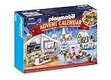 PLAYMOBIL Christmas 71088 Adventskalender für Kinder: Weihnachtsbacken mit Plätzchenformen, Inkl. Spielzeug-Bäckerei, Spielzeug für Kinder ab 4 Jahren