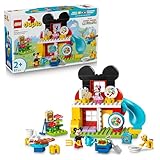 LEGO DUPLO | Micky Maus Wunderhaus mit Minnie und Pluto - Pädagogisches Feinmotorik Spielzeug für Kleinkinder - inkl. 3 Figuren & Toodles - Geschenk für Jungen & Mädchen ab 2 Jahren - 10465