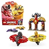 LEGO NINJAGO Drachen-Spinjitzu Battle Pack mit 2 Minifiguren - Ninja Spielzeug mit Spinner für Jungen und Mädchen ab 6 Jahren - Geschenkidee für Fans der TV-Serie Aufstieg der Drachen 71826
