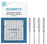 SCHMETZ Nähmaschinennadeln | 10 Universal-Nadeln | Nadeldicke 70/10-100/16 | Nähset | 130/705 H | auf jeder gängigen Haushaltsnähmaschine einsetzbar