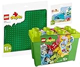 Lego DUPLO 3er Set: 10914 Deluxe Steinebox, 10980 Bauplatte in Grün & 30648 Wal