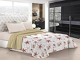 Fantasy Doubleface Sommersteppdecke, 220x270cm, Starfish, Microfiber, Kelin Doppel