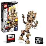 LEGO Marvel Ich Bin Groot Spielzeug zum Bauen, Set mit Baby Groot Figur aus Guardians of The Galaxy 2, tolles Geschenk für Kinder, Jungen, Mädchen und Avengers Fans zum Geburtstag, Weihnachten 76217