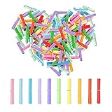 luckaide Lose Tombola, 150 Stück Bunt Gemischt Tombola Lose, Lose zum Selber Beschriften, Bunte Kleine Zettel Beschriften, Leer Tombola Lose, für Kindergeburtstag, Jubiläum, Valentinstag