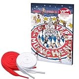 FCB Comic Kalender Weihnachtskalender Adventskalender mit tollen Gewinngutschein + 2 Paar Fan-Schnürsenkel