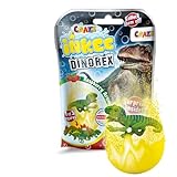 Craze INKEE Surprise Dino | Badekugeln Kinder mit Überraschung, Ei-Form Badebombe 80g mit Dinosaurier Figuren, Rapsberry aroma
