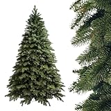 SMEREKA® Künstlicher Weihnachtsbaum 180 cm [Spritzguss 100% 3D-Zweigen mit 2155 Spitzen, dicht] Naturgetreuer, Made in EU - Nordmanntanne Tannenbaum Künstlich mit Metallständer - Christbaum