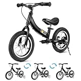 YBIKE 2 in 1 Laufrad, Kinderlaufrad und Kinderfahrrad Dual-Use-Funktion, geeignet für Kinder im Alter von 1-7, 12,14,16 Zoll mit Bremse, Pedal, Trainingstheorie