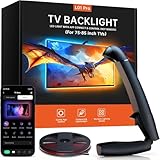Gvyugke TV Hintergrundbeleuchtung, 5,5 Meter Schneidbare TV Led Strip mit Sync für 75-85 Zoll TVs und PC-Monitore ändern, TV Backlight mit Sensor, Smart-App-Steuerung, Spiel- & Musik-Sync