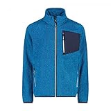 CMP Jungen Melange-highloft-fleecejacke Für Kinder Jacket, Donau Mel., 152 EU