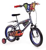 Huffy Jungen Kinderfahrrad, Avengers Fahrrad mit Stützrädern, 35,6 cm (14 Zoll), grau, 35, 6 cm