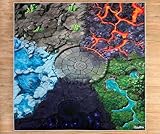 SkippiDoo Spielteppich – Kinderzimmer-Teppich 160 x 160 cm, ideal für Spielfiguren, passend für Fantasy-Welten wie Schleich® Eldrador®