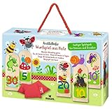moses. Holz-Wurfspiel, für drinnen und draußen, Kinderspiel für Garten-und Outdoorspaß, Geschicklichkeitsspiel für Kinder ab 3 Jahren und 2-3 Spieler