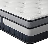 Vesgantti Matratze Klassik 26cm höhe 120x200 Härtegrad-H3 Taschenfederkernmatratze orthopädische 7-Zonen Kaltschaum Federkernmatratzen Öko-Tex Zertifiziert Mittelfest