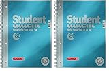 Brunnen 1067147 Notizblock/Collegeblock Dotted Premium Deckblatt, 1 Stück cyan-metallic (Packung mit 2)