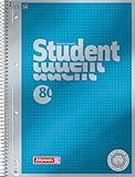 BRUNNEN Collegeblock Premium Student | A4, punktiert, 80 Blatt, blau